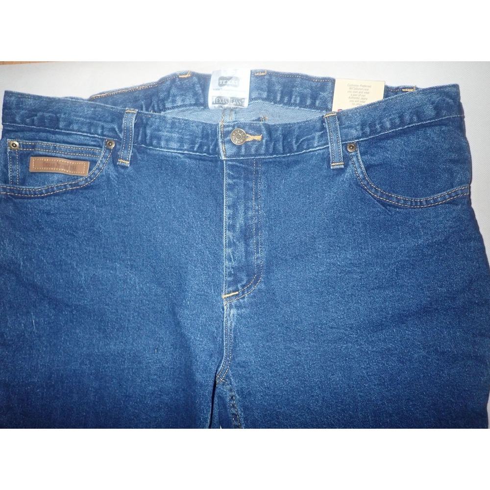 TEXAS JEANS Women's Jean  18 Stretch Bootcut Blue Denim USA made 38 x 30 NEW - Picture 3 of 9